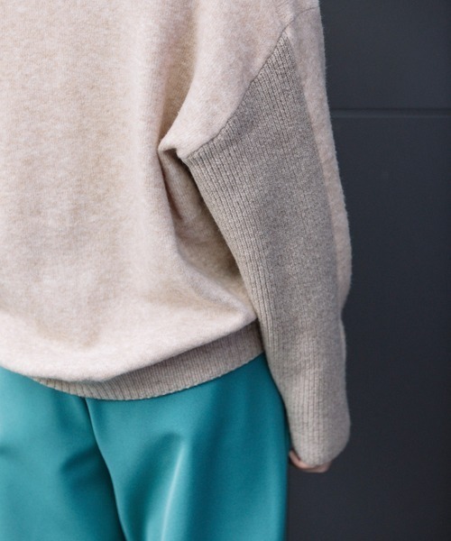 Munich（ミューニック）の「Munich（ミューニック）ブラッシュヤーン×メリノウールカーディガン/MN222K26（カーディガン/ボレロ・レディース・ベージュ/オレンジ・F）」の12枚目の写真