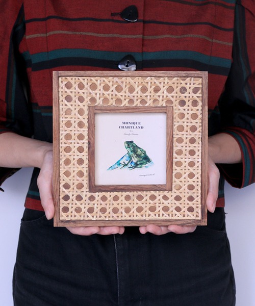 TEAKWOOD&RATTAN FRAME 01（フォトフレーム）｜MONIQUE CHARTLAND by GOODY GRAMS（モニークチャートランドバイグッディグラムス）