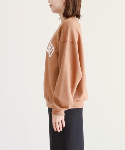 reca（レカ）の「スウェットアーチロゴトレーナー（スウェット・レディース・ブラウン/オートミール/ネイビー・FREE）」の10枚目の写真