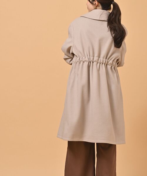 rps（アールピーエス）の「ウエストリボンチェスターコート（チェスターコート・レディース・ブラック/グレイッシュベージュ/モカ・M）」の9枚目の写真