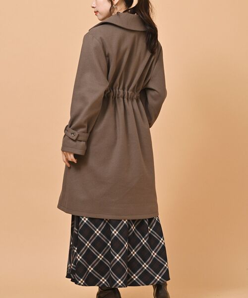 ブラウンラップコート ウエストリボン付き 楽天市場】【P2倍&クーポン有】ウエストマーク ウエストリボン