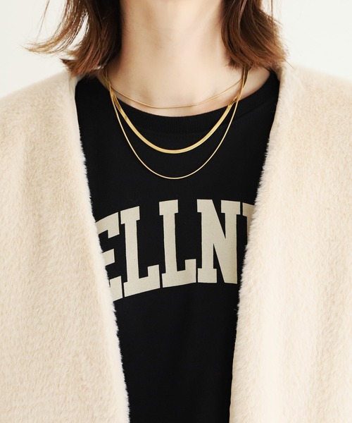 reca（レカ）の「リバーシブルノーカラーファーショートコート（ノーカラーコート・レディース・ベージュ・FREE）」の22枚目の写真