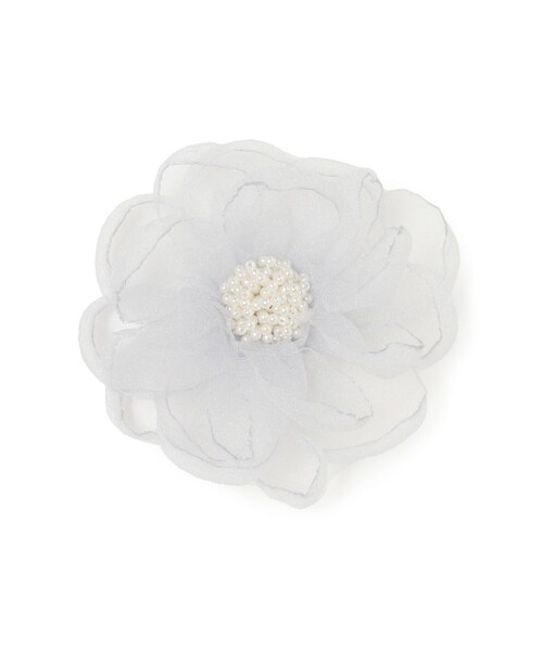 B:MING by BEAMS（ビーミングバイビームス）の「【セレモニー・フォーマル】フラワー シフォン コサージュ（ブローチ/コサージュ・レディース・ブラック/ライトグレー・FREE）」の2枚目の写真