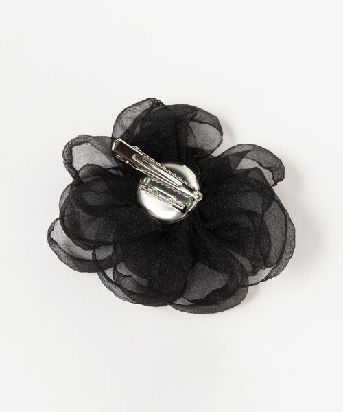 B:MING by BEAMS（ビーミングバイビームス）の「【セレモニー・フォーマル】フラワー シフォン コサージュ（ブローチ/コサージュ・レディース・ブラック/ライトグレー・FREE）」の4枚目の写真