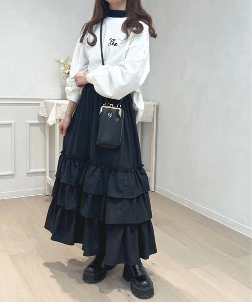 apres jour（アプレジュール）の「ぷっくりロゴ刺繍スウェット【ZOZOTOWN限定アイテム】（スウェット・レディース・ライトピンク/ネイビー/オフホワイト/アイボリー・フリー/X-LARGE）」の16枚目の写真