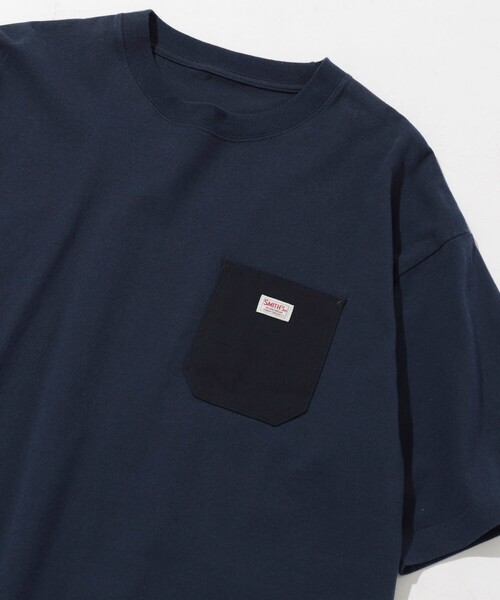 SMITH'S（スミス）の「SMITH'S（スミス）別注ポケットTシャツ（WEB限定カラー）（Tシャツ/カットソー・メンズ・ダークグリーン/ダークグレー/ホワイト/ネイビー・M/S/L/XL）」の4枚目の写真