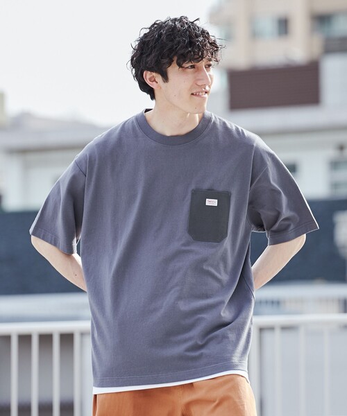 SMITH'S（スミス）の「SMITH'S（スミス）別注ポケットTシャツ（WEB限定カラー）（Tシャツ/カットソー・メンズ・ダークグリーン/ダークグレー/ホワイト/ネイビー・M/S/L/XL）」の20枚目の写真