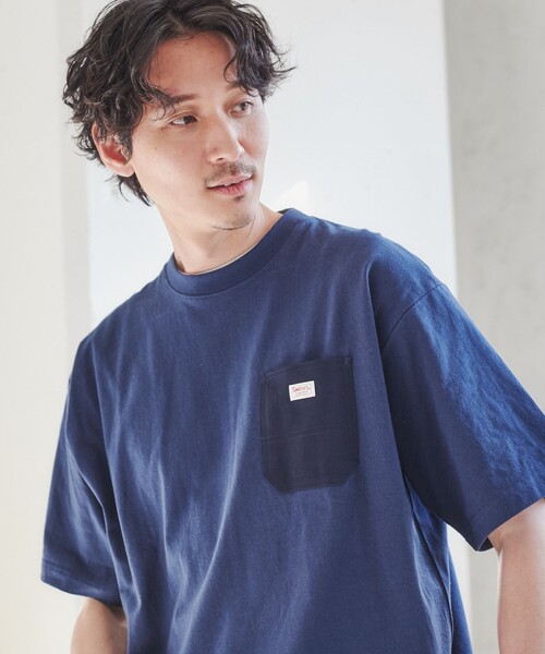 SMITH'S（スミス）の「SMITH'S（スミス）別注ポケットTシャツ（WEB限定カラー）（Tシャツ/カットソー・メンズ・ダークグリーン/ダークグレー/ホワイト/ネイビー・M/S/L/XL）」の17枚目の写真