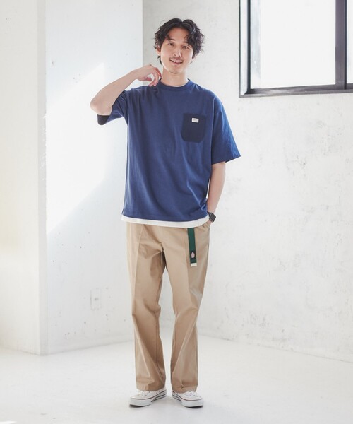 SMITH'S（スミス）の「SMITH'S（スミス）別注ポケットTシャツ（WEB限定カラー）（Tシャツ/カットソー・メンズ・ダークグリーン/ダークグレー/ホワイト/ネイビー・M/S/L/XL）」の16枚目の写真