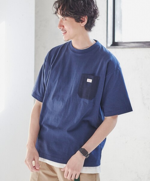 SMITH'S（スミス）の「SMITH'S（スミス）別注ポケットTシャツ（WEB限定カラー）（Tシャツ/カットソー・メンズ・ダークグリーン/ダークグレー/ホワイト/ネイビー・M/S/L/XL）」の15枚目の写真