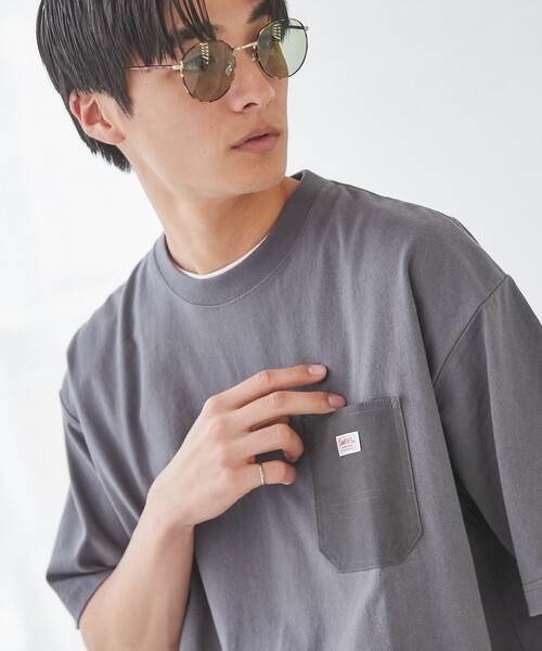 SMITH'S（スミス）の「SMITH'S（スミス）別注ポケットTシャツ（WEB限定カラー）（Tシャツ/カットソー・メンズ・ダークグリーン/ダークグレー/ホワイト/ネイビー・M/S/L/XL）」の12枚目の写真