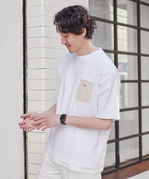 SMITH'S（スミス）の「SMITH'S（スミス）別注ポケットTシャツ（WEB限定カラー）（Tシャツ/カットソー・メンズ・ダークグリーン/ダークグレー/ホワイト/ネイビー・M/S/L/XL）」の10枚目の写真