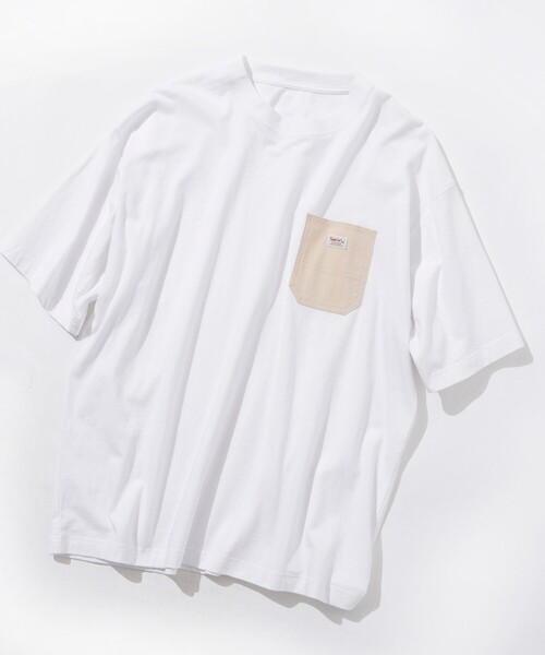 SMITH'S（スミス）の「SMITH'S（スミス）別注ポケットTシャツ（WEB限定カラー）（Tシャツ/カットソー・メンズ・ダークグリーン/ダークグレー/ホワイト/ネイビー・M/S/L/XL）」の7枚目の写真