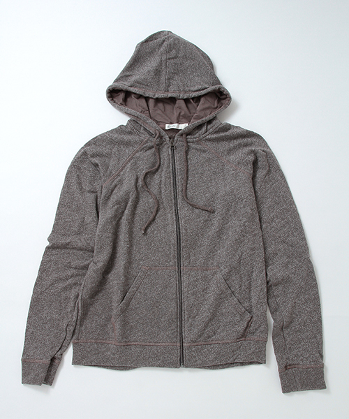 BAREFOOT DREAMS（ベアフットドリームズ）の「【MALIBU COLLECTION】310 MC zip-up hoodie（パーカー・メンズ・グレー/ネイビー・MEDIUM/SMALL/LARGE）」の2枚目の写真