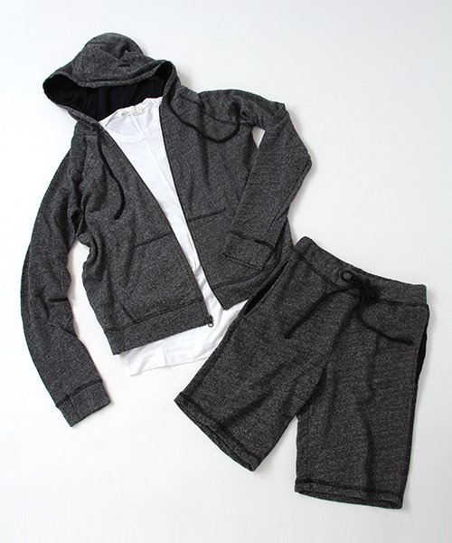 BAREFOOT DREAMS（ベアフットドリームズ）の「【MALIBU COLLECTION】310 MC zip-up hoodie（パーカー・メンズ・グレー/ネイビー・MEDIUM/SMALL/LARGE）」の3枚目の写真