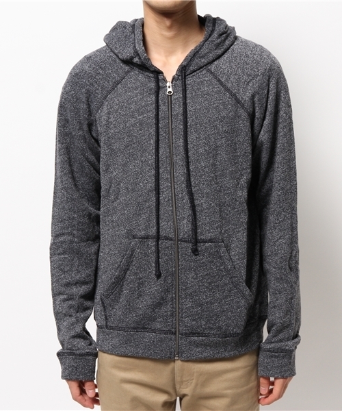 BAREFOOT DREAMS（ベアフットドリームズ）の「【MALIBU COLLECTION】310 MC zip-up hoodie（パーカー・メンズ・グレー/ネイビー・MEDIUM/SMALL/LARGE）」の5枚目の写真