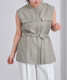 UR'S | リネンライクノースリーブトップス(タンクトップ)