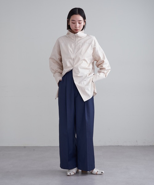 mline（エムライン）の「【2サイズ展開】[mline]セットアップスラックスパンツ（スラックス・レディース・ベージュ/ネイビー/グレー・1/2）」の19枚目の写真