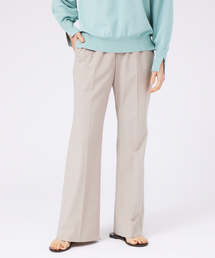 qualite | センタープレスフレアーパンツ(スラックス)