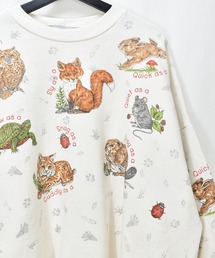 VINTAGE（ヴィンテージ）の「【ヴィンテージ古着】90's NATIONAL WILDLIFE FEDERATION アニマルプリント 総柄 スウェット（スウェット）」