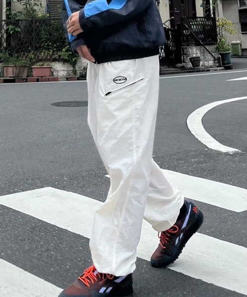 Snap club（スナップクラブ）の「【Snap club】サークル刺繍 ナイロンイージーパンツ（その他パンツ・メンズ・カモフラージュ/グリーン/ブラウン/ホワイト/ブラック/ブルー・L/M）」の7枚目の写真