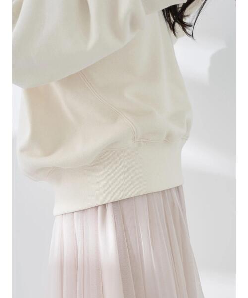 earth music&ecology（アースミュージックアンドエコロジー）の「ハーフZIPウラケプルオーバー（Tシャツ/カットソー・レディース・ブラック/アイボリー/オートミール/ピンクベージュ・FREE）」の10枚目の写真