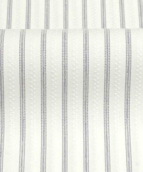 TOKYO SHIRTS（トウキョウシャツ）の「COFREX クレリックラウンド衿 長袖ブラウス（ビジネスシャツ・レディース・ライトグレー・S/M/L/LL）」の5枚目の写真