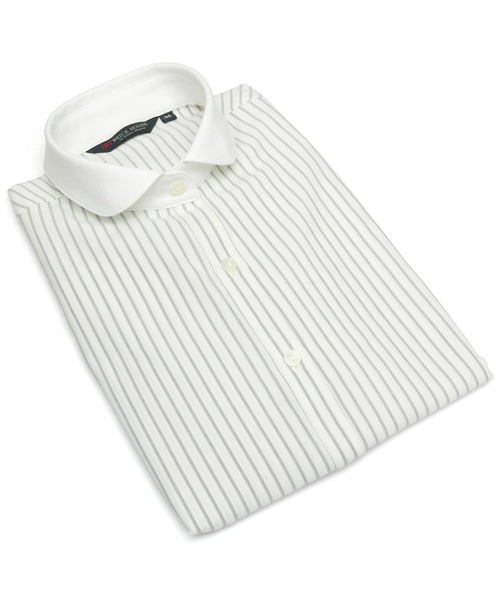 TOKYO SHIRTS（トウキョウシャツ）の「COFREX クレリックラウンド衿 長袖ブラウス（ビジネスシャツ・レディース・ライトグレー・S/M/L/LL）」の9枚目の写真