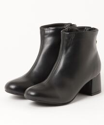 LibertyDoll/5.5cmチャンキーヒール ダブルジップブーツ(9025)