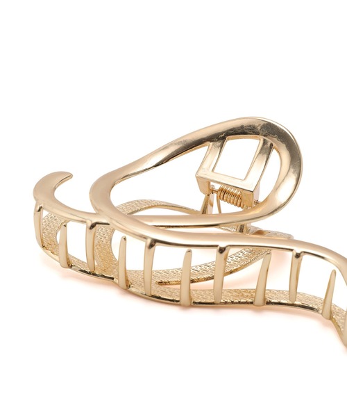 VIS（ビス）の「ウェービーラインメタルバンス（バレッタ/ヘアクリップ・レディース・シルバー/ゴールド・FREE）」の3枚目の写真