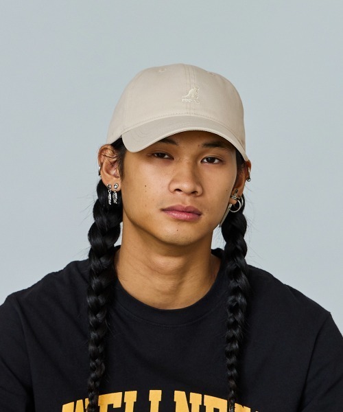 KANGOL（カンゴール）の「【別注】KANGOL SMU COTTON BASEBALL（キャップ・メンズ・ホワイト/ブラック/ベージュ/ピンク/アイボリー/ネイビー・L/XL/XXL）」の9枚目の写真