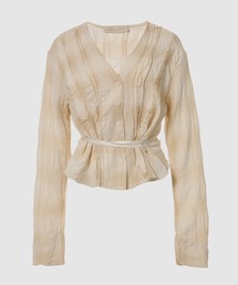 PLEATED BLOUSE