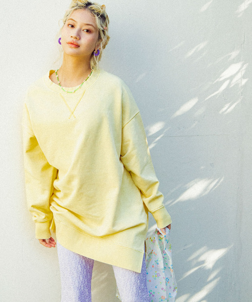 URBAN RESEARCH Sonny Label(アーバンリサーチサニーレーベル)の「Ayakawasakiコラボスウェットチュニック(スウェット・レディース・ブルー系その他/ピンク系その他/イエロー系その他・FREE)」の19枚目の写真