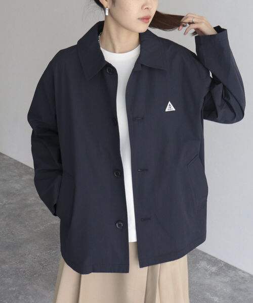 GEVACO（ゲバコ）の「【GEVACO/ゲバコ】ウェザーショートブルゾン（ブルゾン・レディース・ベージュ/ネイビー・36/38）」の3枚目の写真