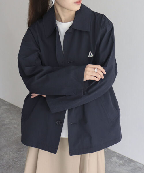 GEVACO（ゲバコ）の「【GEVACO/ゲバコ】ウェザーショートブルゾン（ブルゾン・レディース・ベージュ/ネイビー・36/38）」の6枚目の写真