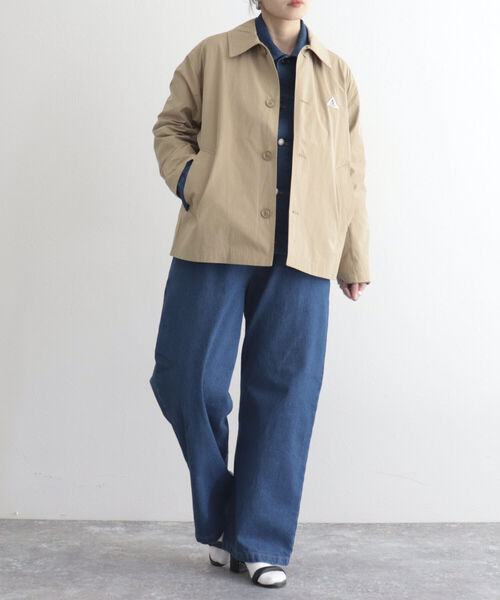 GEVACO（ゲバコ）の「【GEVACO/ゲバコ】ウェザーショートブルゾン（ブルゾン・レディース・ベージュ/ネイビー・36/38）」の11枚目の写真