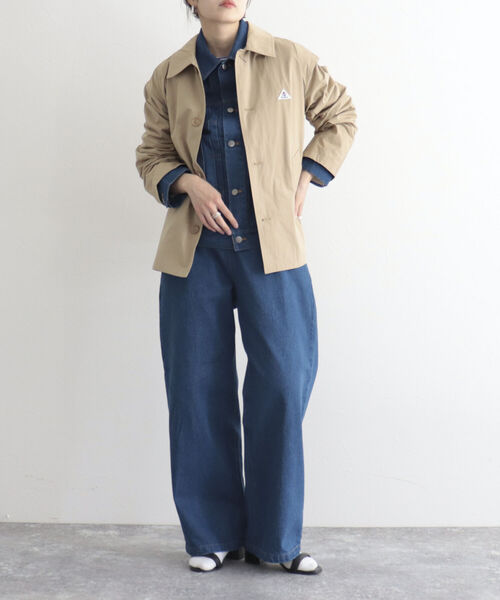 GEVACO（ゲバコ）の「【GEVACO/ゲバコ】ウェザーショートブルゾン（ブルゾン・レディース・ベージュ/ネイビー・36/38）」の12枚目の写真