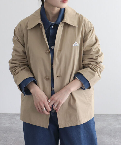 GEVACO（ゲバコ）の「【GEVACO/ゲバコ】ウェザーショートブルゾン（ブルゾン・レディース・ベージュ/ネイビー・36/38）」の14枚目の写真