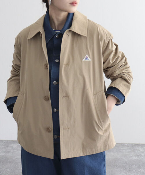 GEVACO（ゲバコ）の「【GEVACO/ゲバコ】ウェザーショートブルゾン（ブルゾン・レディース・ベージュ/ネイビー・36/38）」の15枚目の写真