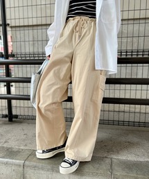 CLEA | 【2023SS】ウエスト紐カーゴワイドパンツ(カーゴパンツ)