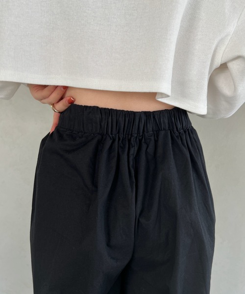 CLEA(クレア)の「メンズライク ミリタリーカーゴワイドパンツ(カーゴパンツ・レディース・ブラック/ピンク/アイボリー・FREE)」の17枚目の写真