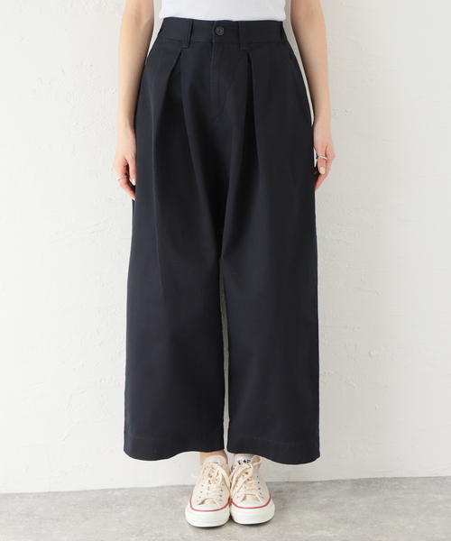 JOURNAL STANDARD LUXE（ジャーナルスタンダード　ラックス）の「チノクロスインボックスパンツ（チノパンツ・レディース・ホワイト/ネイビー・SMALL/MEDIUM）」の13枚目の写真