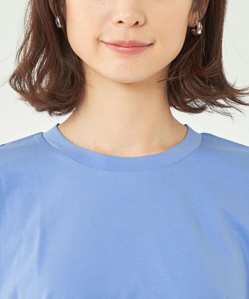 green label relaxing（グリーンレーベルリラクシング）の「オーバーサイズ Tシャツ -抗菌防臭・制菌-（Tシャツ/カットソー・レディース・ブラック/ホワイト/ライトブルー・FREE）」の7枚目の写真