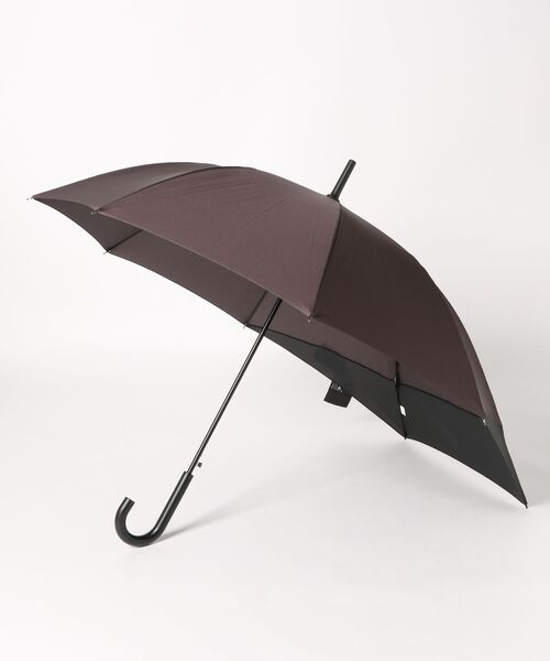 Wpc.(ダブリュピーシー)の「Wpc./ダブリュピーシー BACK PROTECT UMBRELLA(長傘・レディース・グレー/ブラック/ネイビー/ベージュ/カーキ/ライトブルー/ブラウン/ブルー系・FREE)」の4枚目の写真