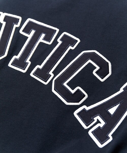 NAUTICA（ノーティカ）の「NAUTICA/ノーティカ Arch Logo S/S Tee/アーチロゴ ショートスリーブ Tシャツ（Tシャツ/カットソー・メンズ・ブラック/マスタード/ネイビー/ライトグレー/グリーン/ホワイト・SMALL/MEDIUM/X-LARGE/LARGE）」の9枚目の写真