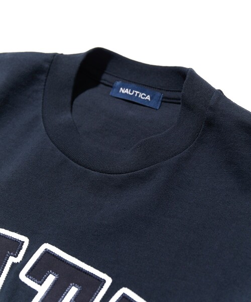 NAUTICA（ノーティカ）の「NAUTICA/ノーティカ Arch Logo S/S Tee/アーチロゴ ショートスリーブ Tシャツ（Tシャツ/カットソー・メンズ・ブラック/マスタード/ネイビー/ライトグレー/グリーン/ホワイト・SMALL/MEDIUM/X-LARGE/LARGE）」の10枚目の写真