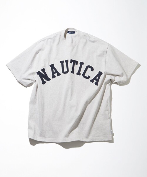 NAUTICA（ノーティカ）の「NAUTICA/ノーティカ Arch Logo S/S Tee/アーチロゴ ショートスリーブ Tシャツ（Tシャツ/カットソー・メンズ・ブラック/マスタード/ネイビー/ライトグレー/グリーン/ホワイト・SMALL/MEDIUM/X-LARGE/LARGE）」の18枚目の写真