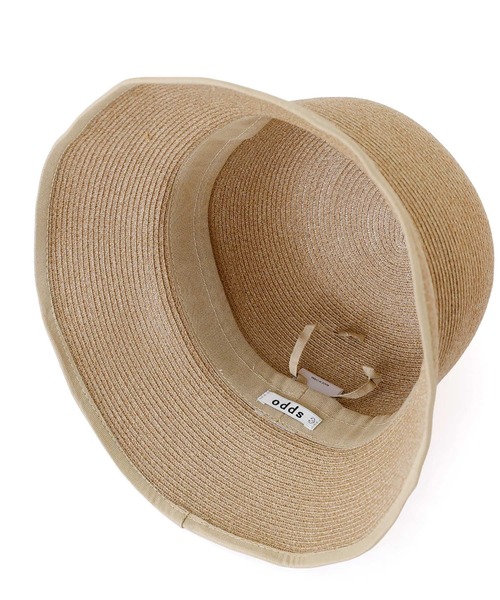 Odds（オッズ）の「odds WASHABLE HAT オッズ ウォッシャブルハット バケットハット 麦わら帽子 折りたたみ 洗濯可能（ハット・レディース・ブラック/グレー/ブラウン・FREE）」の16枚目の写真