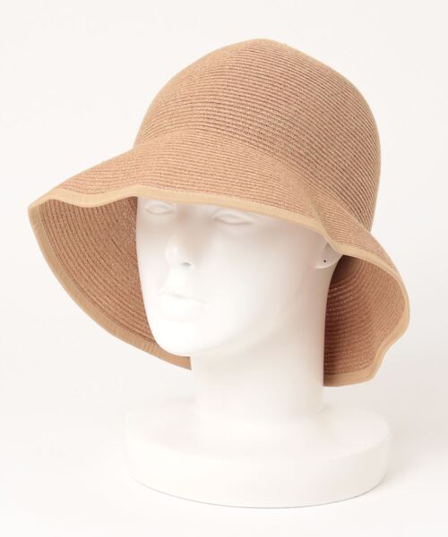 Odds（オッズ）の「odds WASHABLE HAT オッズ ウォッシャブルハット バケットハット 麦わら帽子 折りたたみ 洗濯可能（ハット・レディース・ブラック/グレー/ブラウン・FREE）」の4枚目の写真