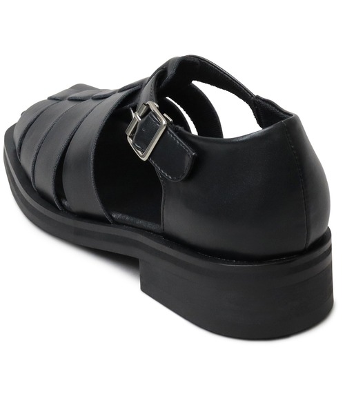 glabella（グラベラ）の「SQUARE GURKHA SANDALS（サンダル・メンズ・ブラック・26.0cm/27.0cm/25.0cm）」の7枚目の写真